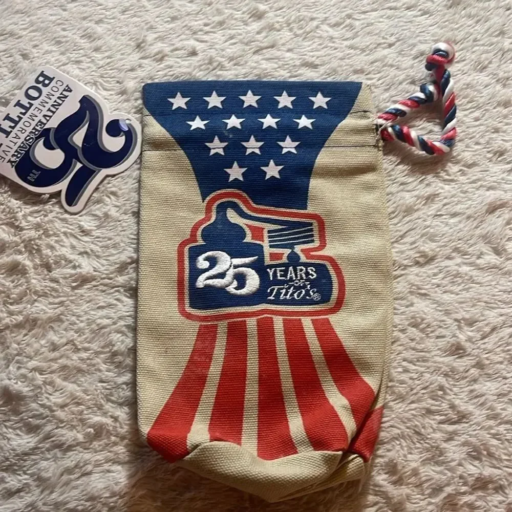 NWT Titos 25th anniversary commemorative bottle cover